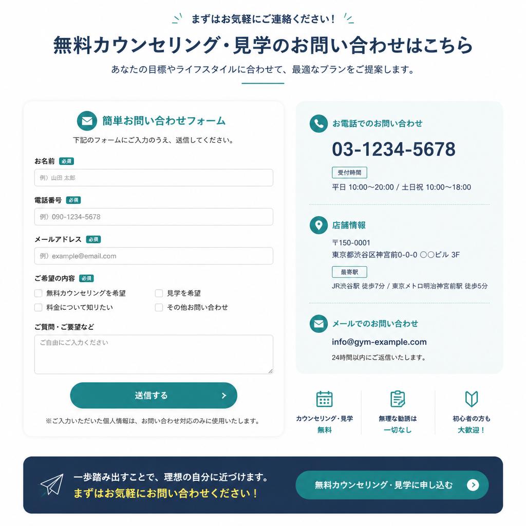 今すぐお問合せしてみよう！
