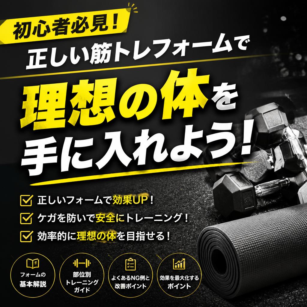 初心者必見！正しい筋トレフォームで理想の体を手に入れよう！