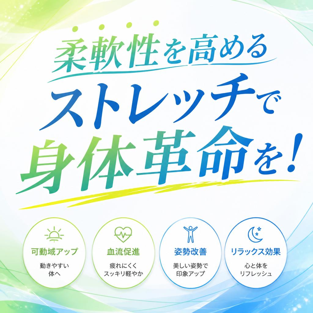 柔軟性を高めるストレッチで身体革命を！