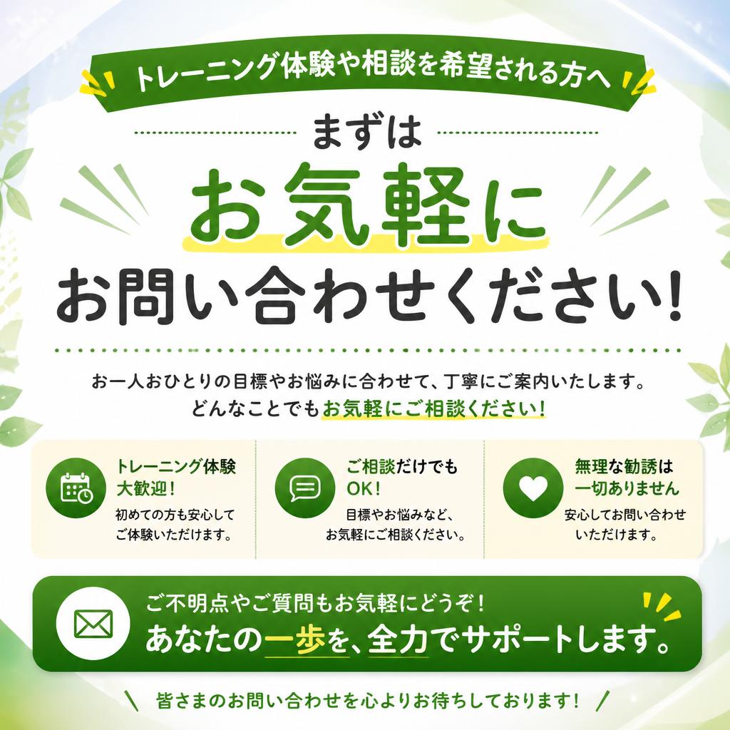 今すぐお問い合わせを！