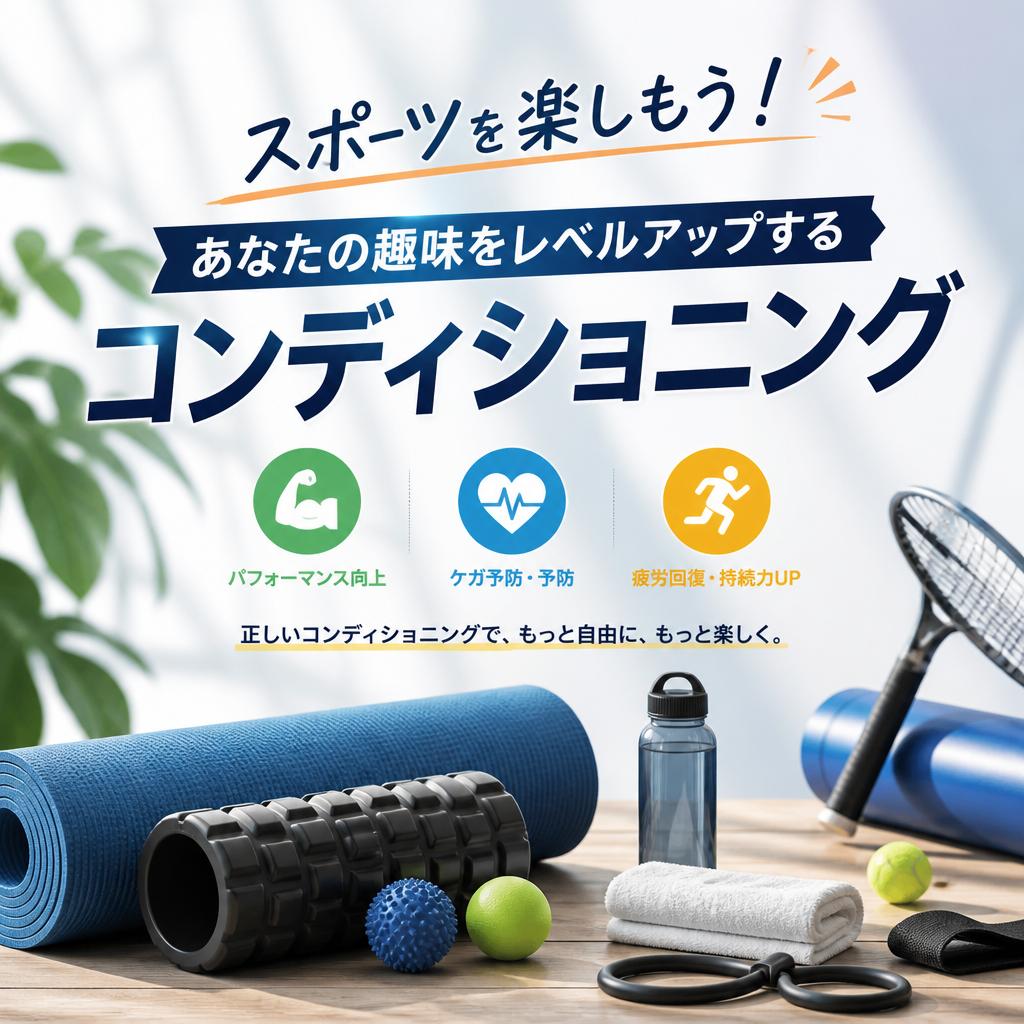 スポーツを楽しもう！あなたの趣味をレベルアップするコンディショニング