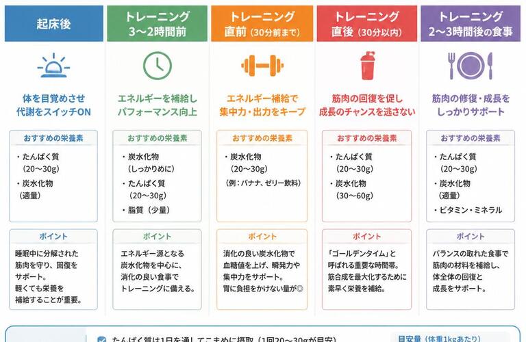 筋トレの成果を最大化する食事のタイミング